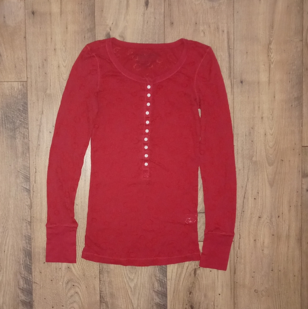 Aeropostal Long Sleeve Henley